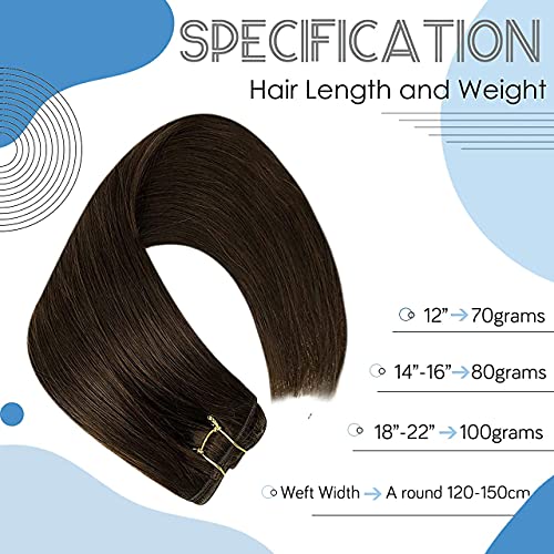 Remy Human Hair Weft Extensions 80g - Image 24