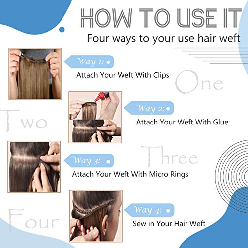 Remy Human Hair Weft Extensions 80g - Image 5
