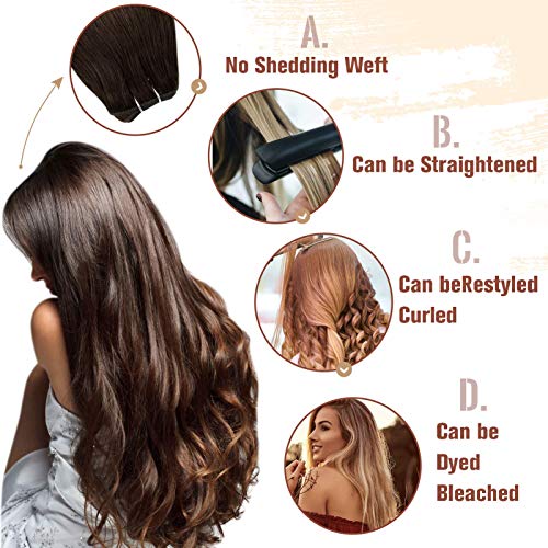 Remy Human Hair Weft Extensions 80g - Image 7