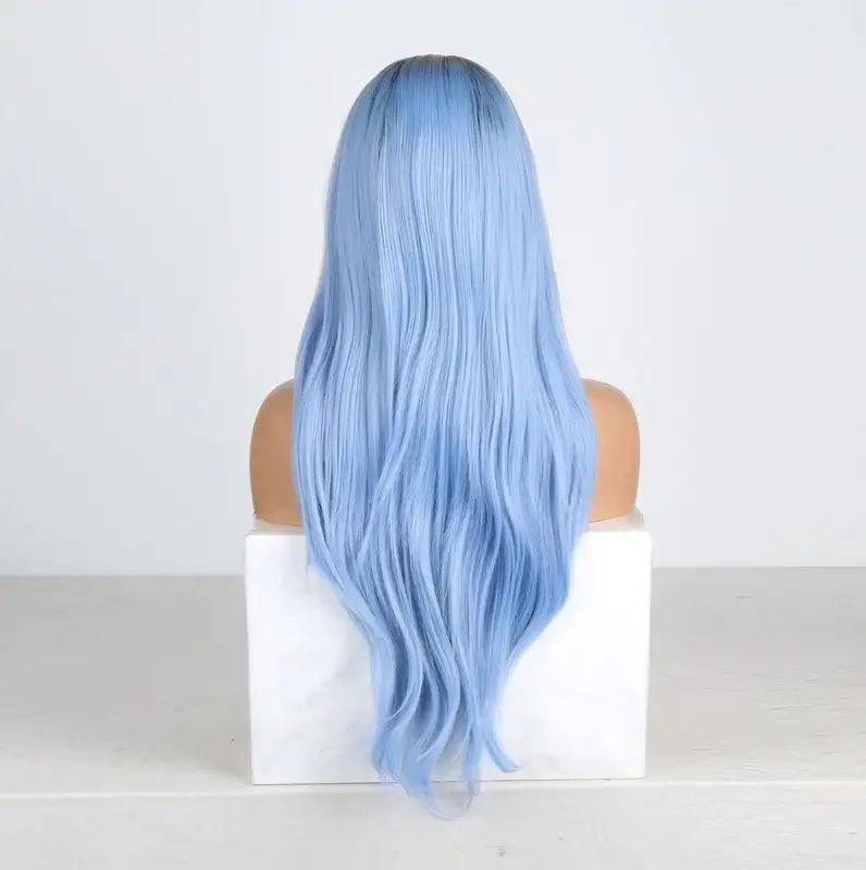 Renegade | Ombre Blue Two Tone  Glueless Lace Wig - Image 2