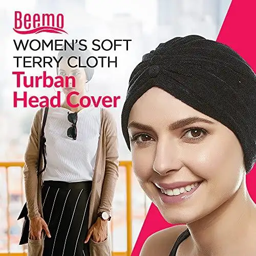 Reversible Knot Terry Cloth Turban Head Cover - Image 3