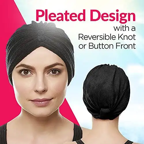 Reversible Knot Terry Cloth Turban Head Cover - Image 4