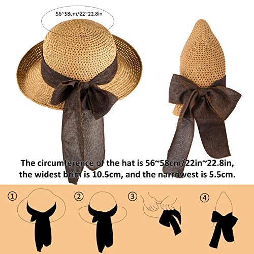 Roll Up Wide Rim Sun Hat for Women - Image 3