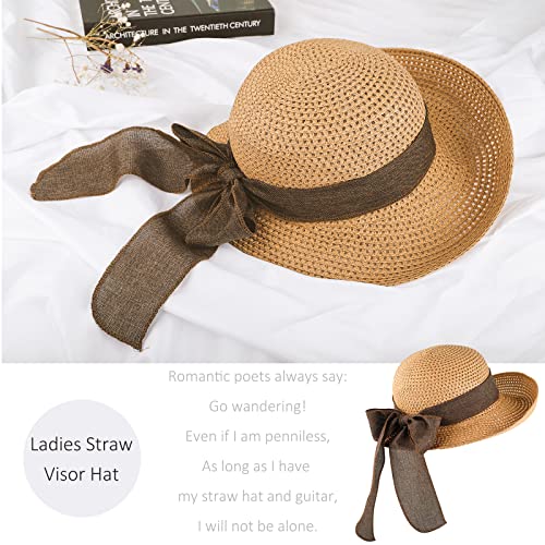 Roll Up Wide Rim Sun Hat for Women - Image 4