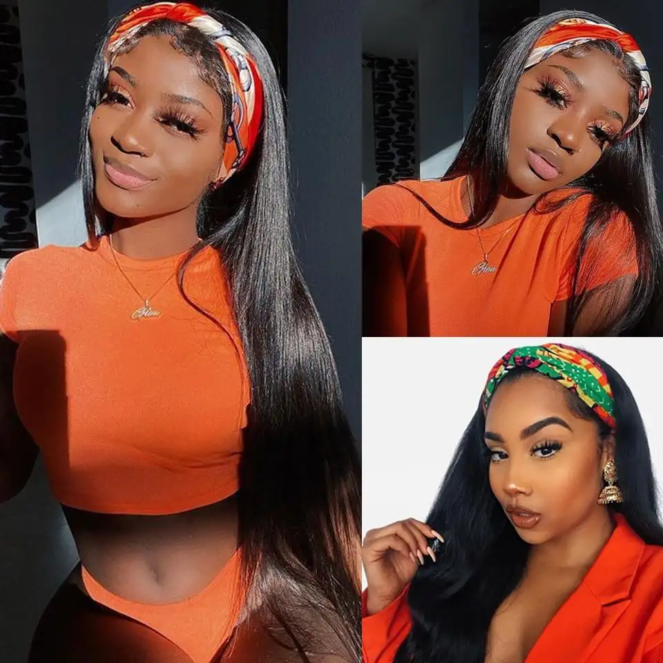 Rosetta Straight Long Headband Wig - Human  Hair - Image 3