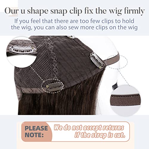 U Part Human Hair Wig 12" - 20 Inches - Image 22
