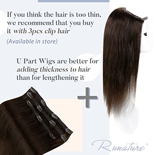 U Part Human Hair Wig 12" - 20 Inches - Image 23