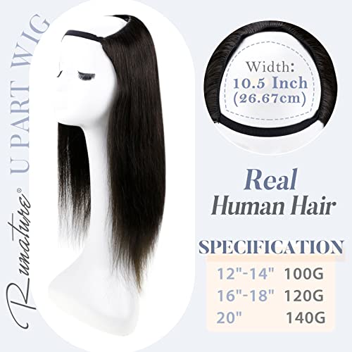 U Part Human Hair Wig 12" - 20 Inches - Image 26