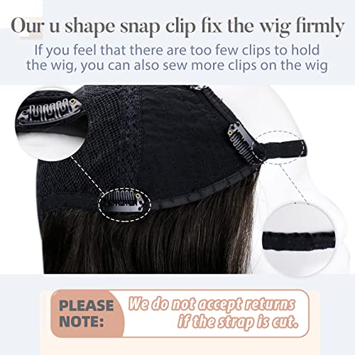 U Part Human Hair Wig 12" - 20 Inches - Image 28