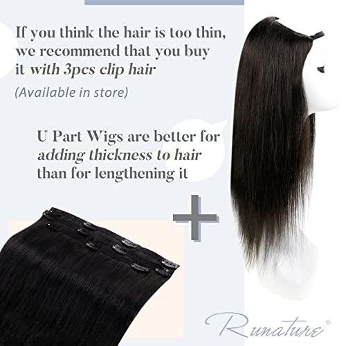 U Part Human Hair Wig 12" - 20 Inches - Image 29