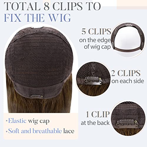 U Part Human Hair Wig 12" - 20 Inches - Image 3