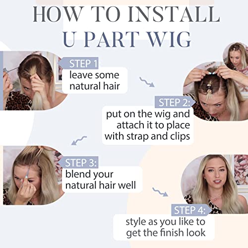 U Part Human Hair Wig 12" - 20 Inches - Image 30