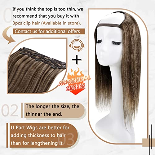 U Part Human Hair Wig 12" - 20 Inches - Image 34
