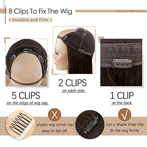 U Part Human Hair Wig 12" - 20 Inches - Image 36