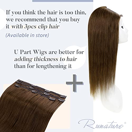 U Part Human Hair Wig 12" - 20 Inches - Image 5