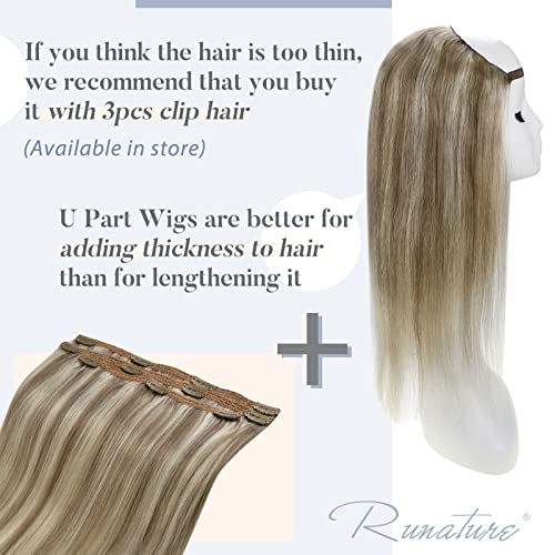 U Part Human Hair Wig 12" - 20 Inches - Image 60
