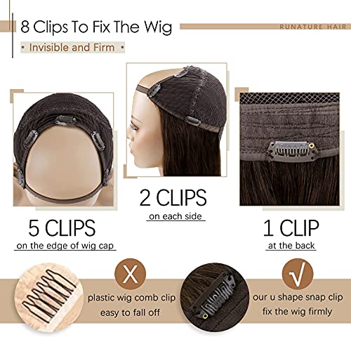 U Part Human Hair Wig 12" - 20 Inches - Image 68