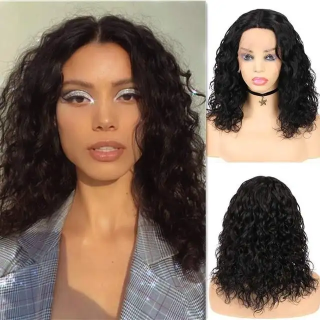 Sable - Brown & Auburn Lace Front Water Wave Human Hair Wig - Image 3