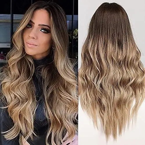 Ombre Brown to Blonde Synthetic Wig - Image 2