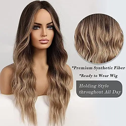 Ombre Brown to Blonde Synthetic Wig - Image 4