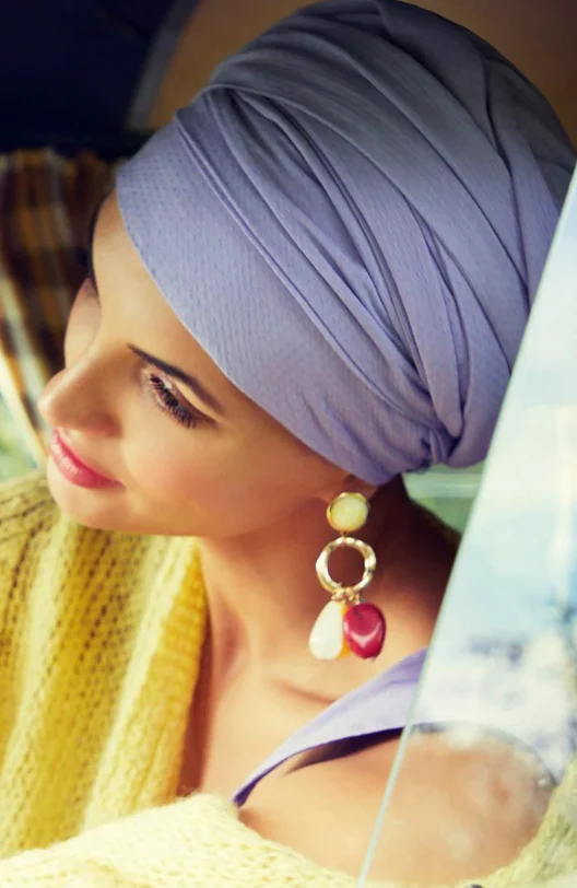 Sapphire Boho Turban Set - Image 2