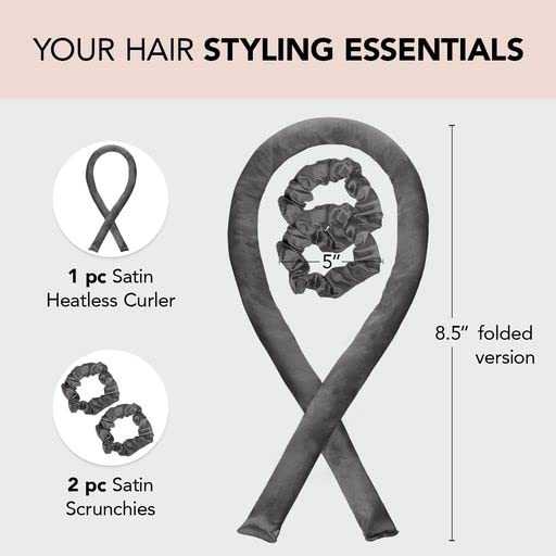 Satin Heatless Curling Set - Hair Rollers for Heatless Curls - Image 11