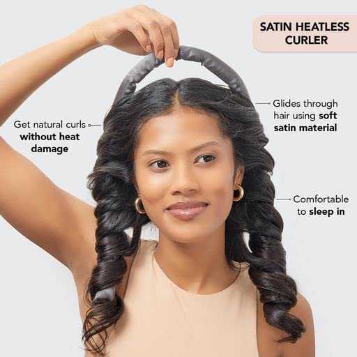 Satin Heatless Curling Set - Hair Rollers for Heatless Curls - Image 12