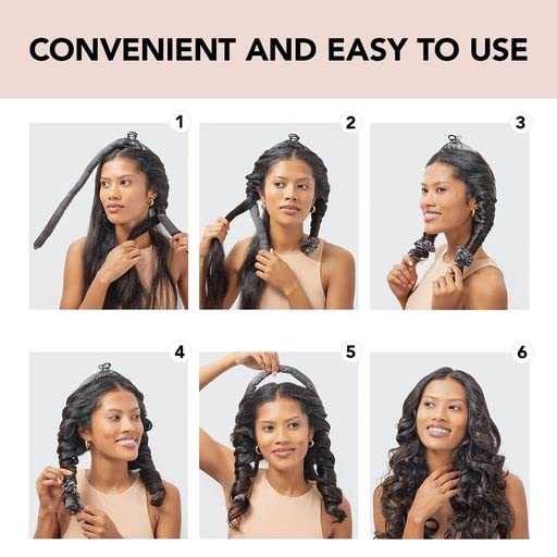 Satin Heatless Curling Set - Hair Rollers for Heatless Curls - Image 13