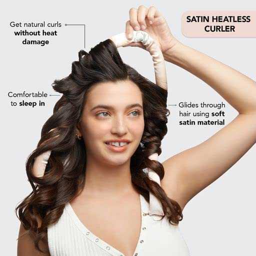Satin Heatless Curling Set - Hair Rollers for Heatless Curls - Image 3