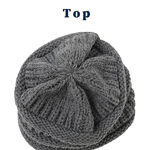 Satin lined Knit Beanie Hat - Image 14