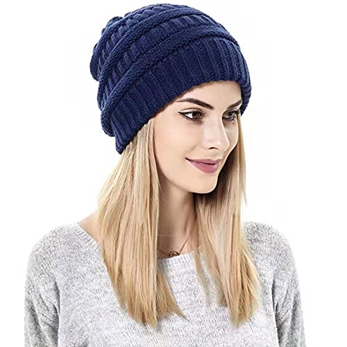 Satin lined Knit Beanie Hat - Image 15