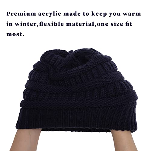 Satin lined Knit Beanie Hat - Image 17