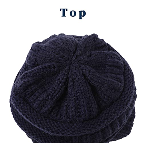 Satin lined Knit Beanie Hat - Image 20