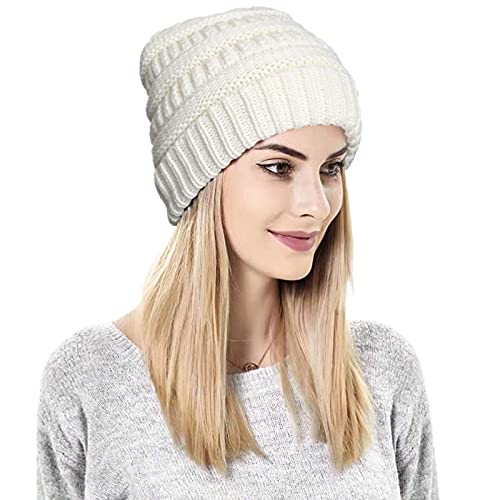 Satin lined Knit Beanie Hat - Image 22