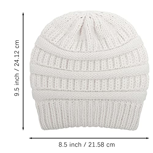 Satin lined Knit Beanie Hat - Image 23