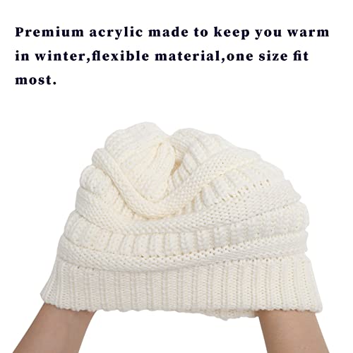 Satin lined Knit Beanie Hat - Image 24