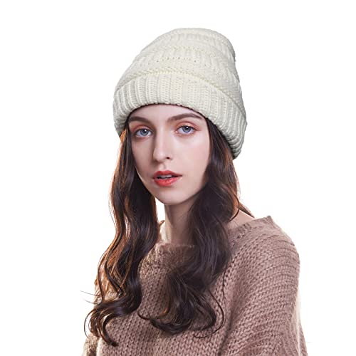 Satin lined Knit Beanie Hat - Image 27