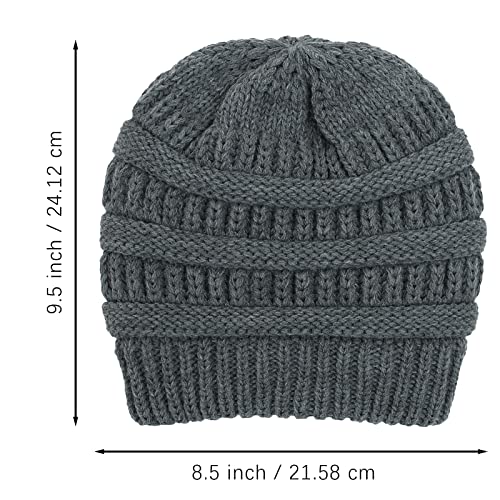 Satin lined Knit Beanie Hat - Image 9