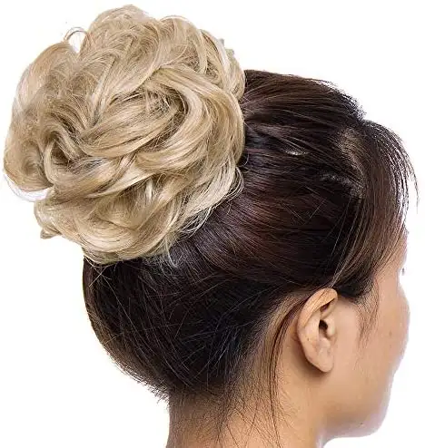 Scrunchie Hair Bun Extension Updo Hairpiece - Image 6
