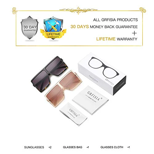 Set of 2 Oversized Sunglasses - Image 11