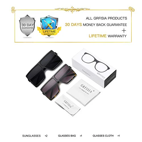 Set of 2 Oversized Sunglasses - Image 18