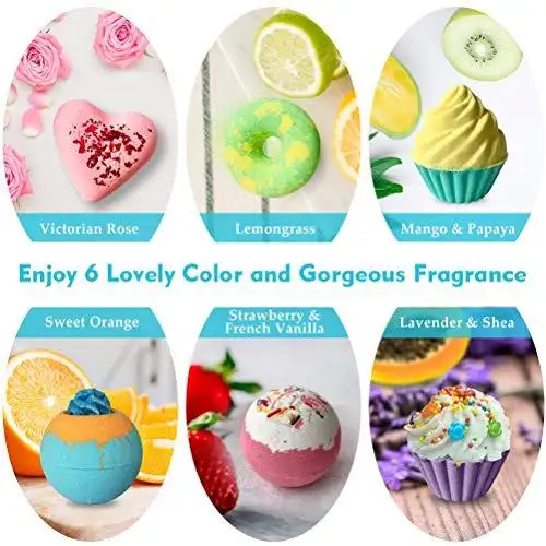 Shea & Cocoa Handmade Bath Bombs Gift Set - Image 3