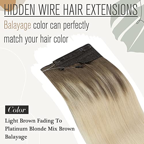 Ombre Halo Human Hair Extensions (Canada) – Instant Volume & Length - Image 32