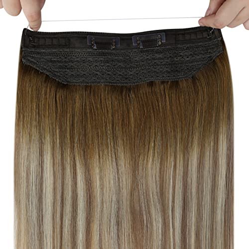 Ombre Halo Human Hair Extensions (Canada) – Instant Volume & Length - Image 6