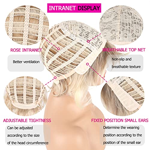 Short Blonde Wig Pixie Cut - Image 11