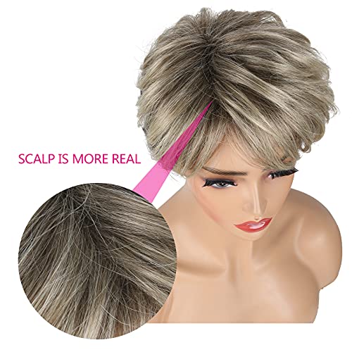 Short Blonde Wig Pixie Cut - Image 5