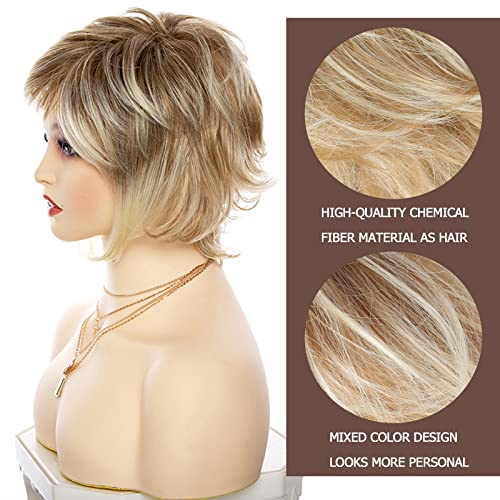 Short Blonde Wig Pixie Cut - Image 8