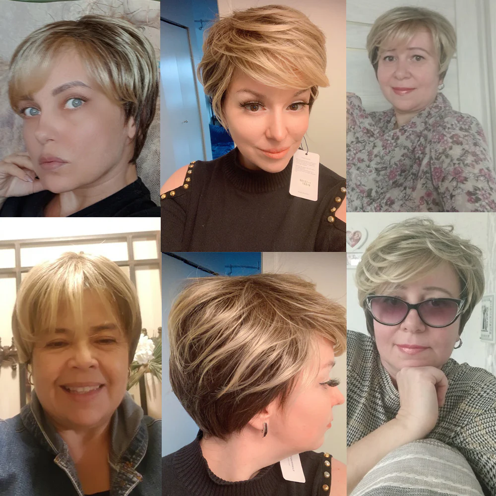 Short Hair Pixie Cut Heat Resistant Wig - Image 3