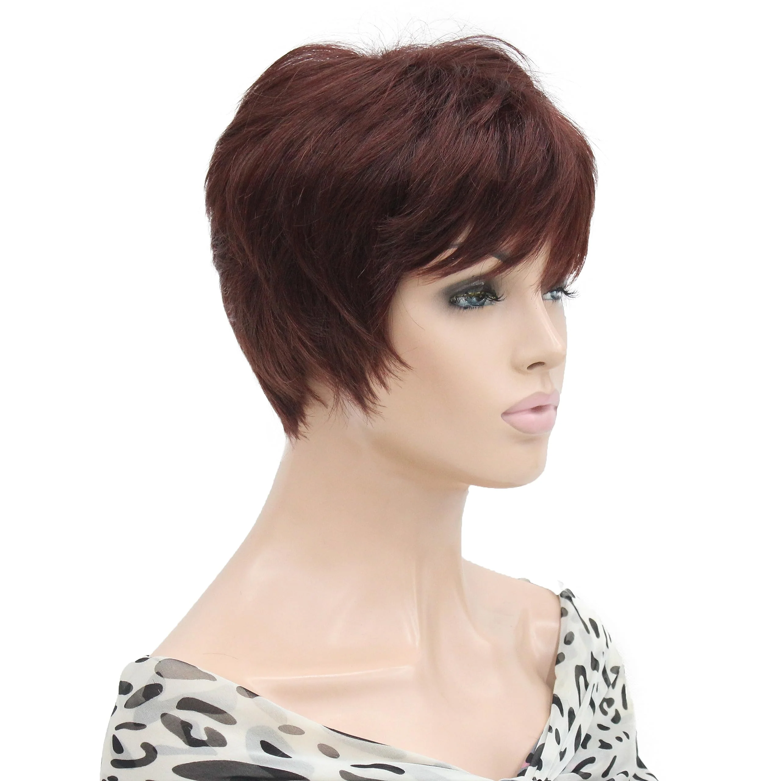 Short Layered Heat Resistant Synthetic Wig - Image 12