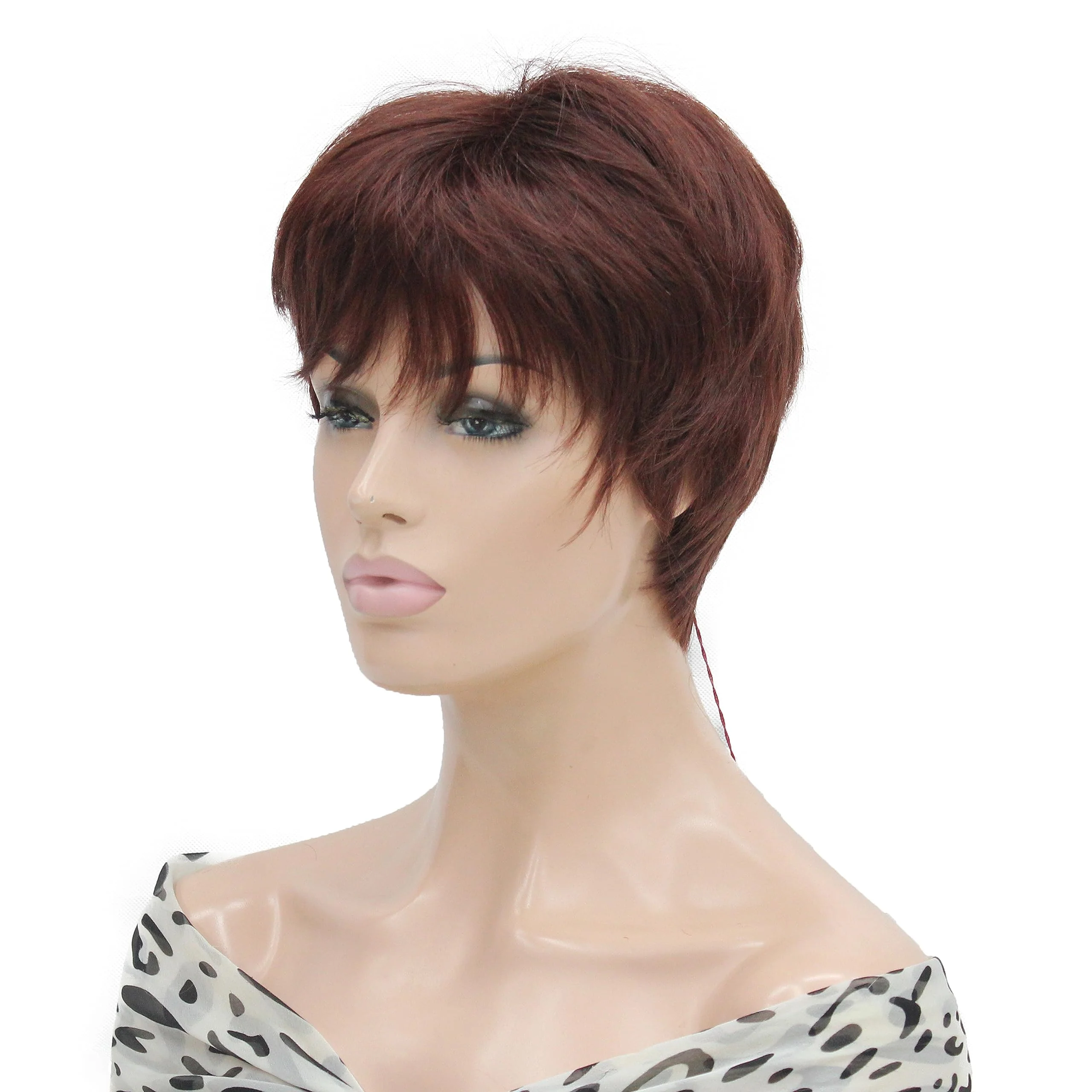 Short Layered Heat Resistant Synthetic Wig - Image 13